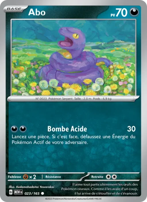 Carte Pokémon Abo 023/165 Commune 151