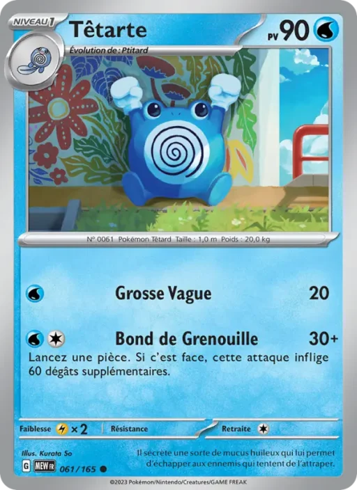 Carte Pokémon Têtarte 061/165 Commune 151