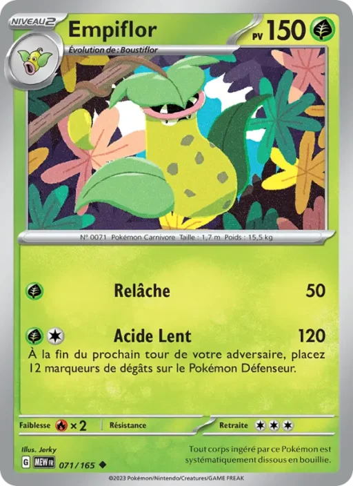 Carte Pokémon Empiflor 071/165 Peu Commune 151