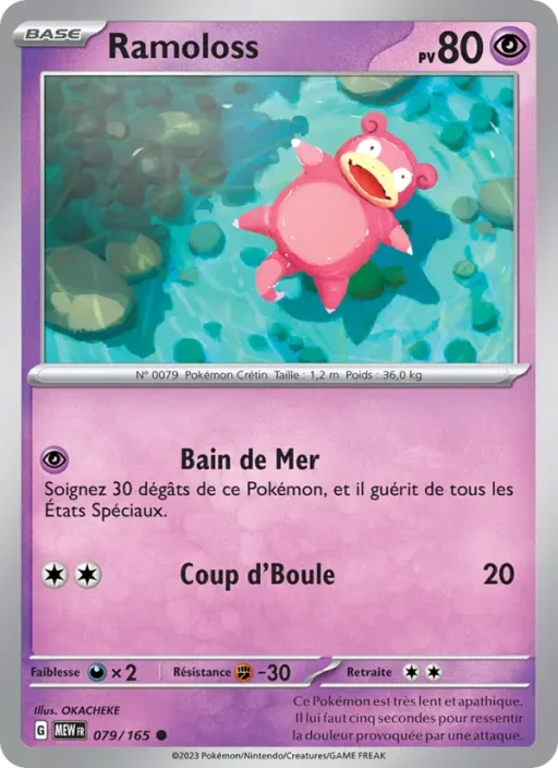 Carte Pokémon Ramoloss 079/165 Commune 151