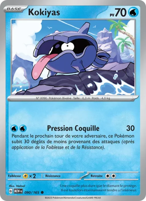Carte Pokémon Kokiyas 090/165 Commune 151