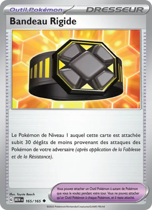 Carte Pokémon Bandeau Rigide 165/165 Peu Commune 151