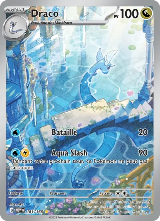 Carte Pokémon Draco 181/165 Illustration rare 151