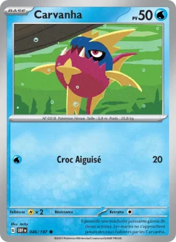 Carte Pokemon Carvanha #046