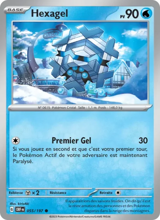 Carte Pokémon Hexagel 055/197 Commune Flammes Obsidiennes