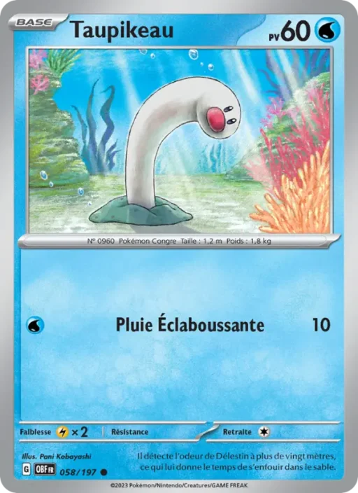 Carte Pokémon Taupikeau 058/197 Commune Flammes Obsidiennes