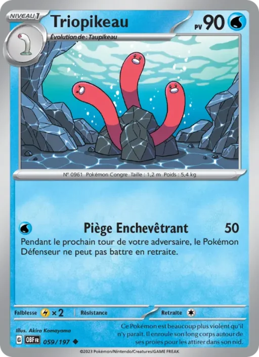 Carte Pokémon Triopikeau 059/197 Peu Commune Flammes Obsidiennes