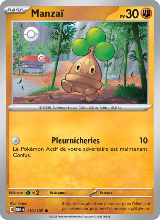 Carte Pokémon Manzaï 110/197 Commune Flammes Obsidiennes