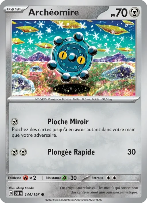 Carte Pokémon Archéomire 144/197 Commune Flammes Obsidiennes