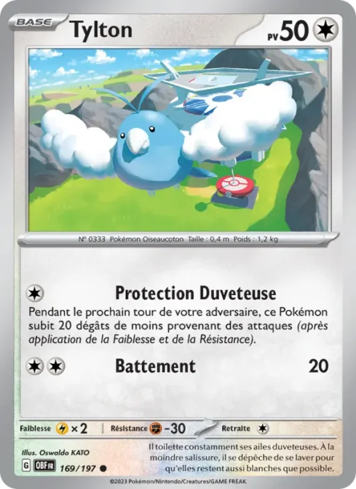 Carte Pokémon Tylton 169/197 Commune Flammes Obsidiennes