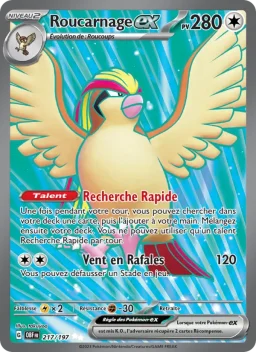 Carte Pokemon Roucarnage-ex #217