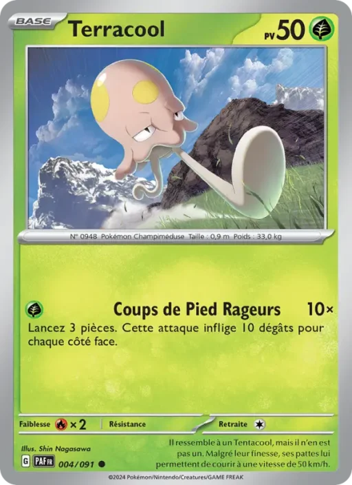 Carte Pokémon Terracool 004/091 Commune Destinées de Paldea
