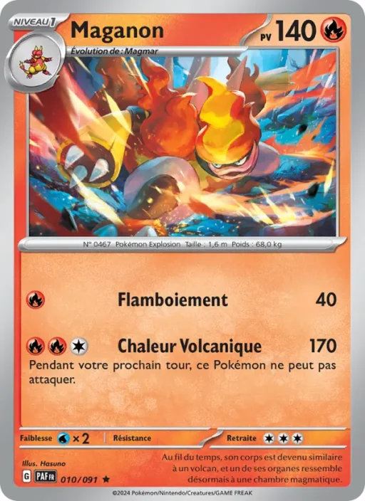 Carte Pokémon Maganon 010/091 Rare Destinées de Paldea
