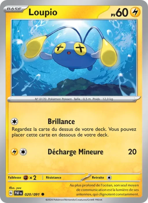 Carte Pokémon Loupio 020/091 Commune Destinées de Paldea