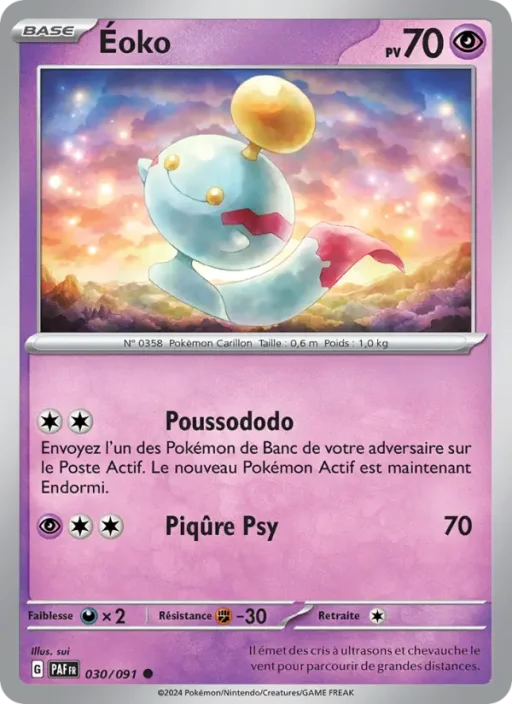 Carte Pokémon Éoko 030/091 Commune Destinées de Paldea