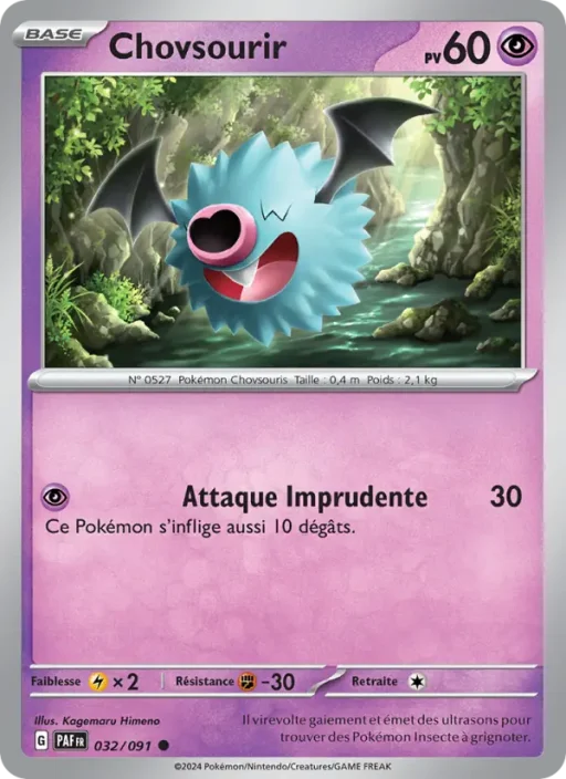 Carte Pokémon Chovsourir 032/091 Commune Destinées de Paldea