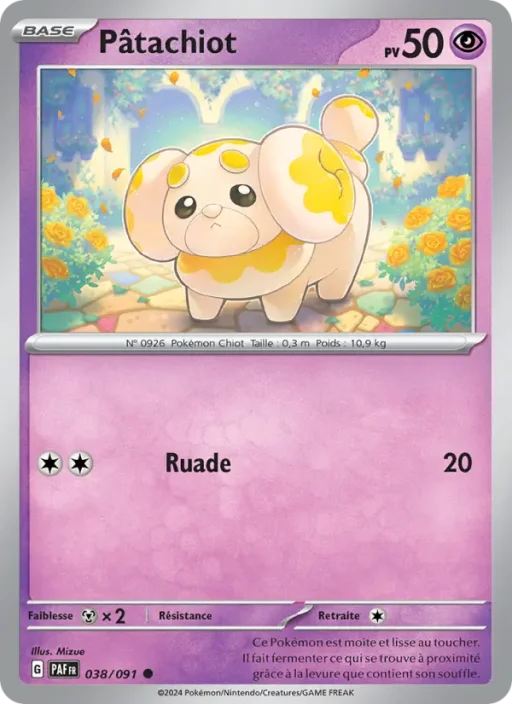 Carte Pokémon Pâtachiot 038/091 Commune Destinées de Paldea