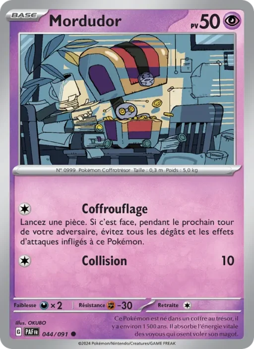 Carte Pokémon Mordudor 044/091 Commune Destinées de Paldea