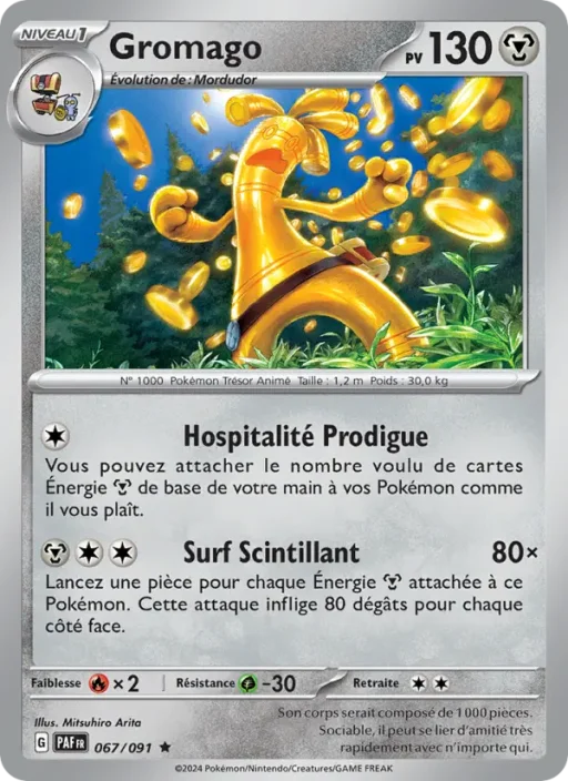 Carte Pokémon Gromago 067/091 Rare Destinées de Paldea