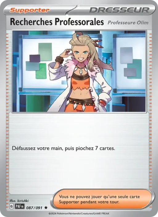 Carte Pokémon Recherches Professorales 087/091 Rare Destinées de Paldea