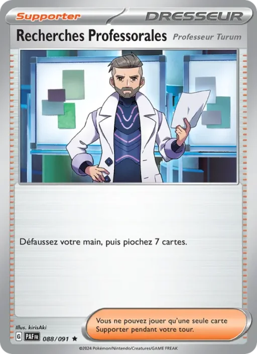 Carte Pokémon Recherches Professorales 088/091 Rare Destinées de Paldea