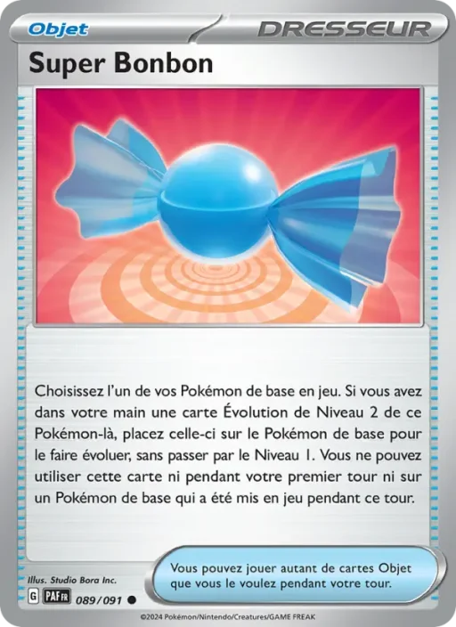 Carte Pokémon Super Bonbon 089/091 Commune Destinées de Paldea