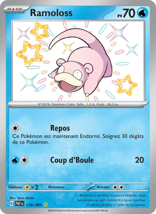 Carte Pokémon Ramoloss 116/091 Shiny rare Destinées de Paldea