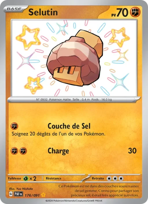 Carte Pokémon Selutin 176/091 Shiny rare Destinées de Paldea