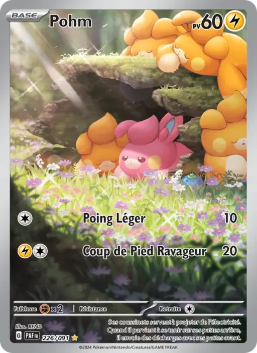 Carte Pokémon Pohm 226/091 Illustration rare Destinées de Paldea