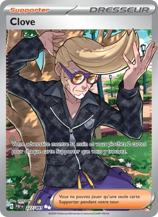 Carte Pokémon Clove 227/091 Ultra Rare Destinées de Paldea