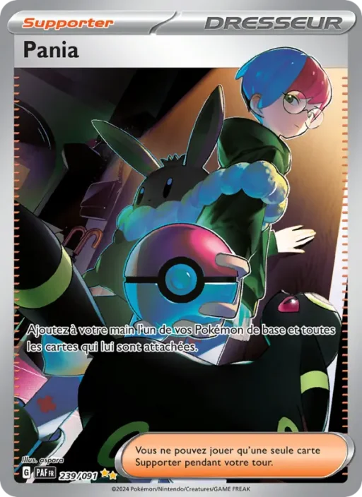 Carte Pokémon Pania 239/091 Illustration spéciale rare Destinées de Paldea