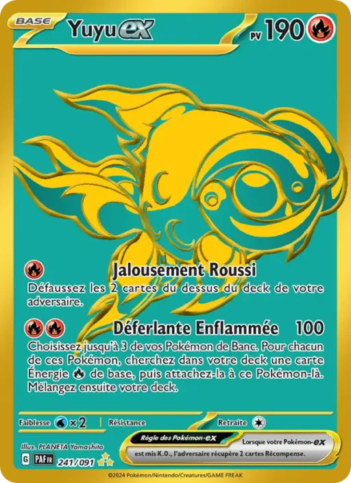 Carte Pokémon Yuyu-ex 241/091 Hyper rare Destinées de Paldea