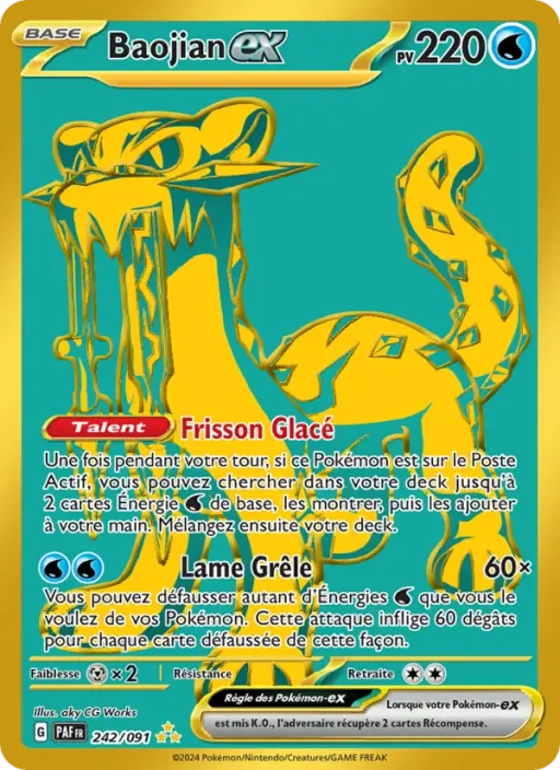 Carte Pokémon Baojian-ex 242/091 Hyper rare Destinées de Paldea
