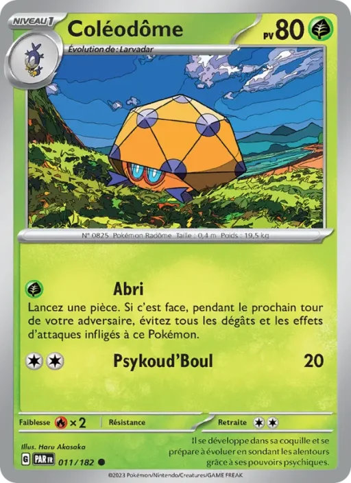 Carte Pokémon Coléodôme 011/182 Commune Faille Paradoxe