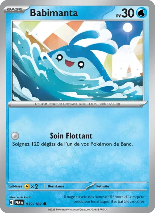 Carte Pokémon Babimanta 039/182 Commune Faille Paradoxe