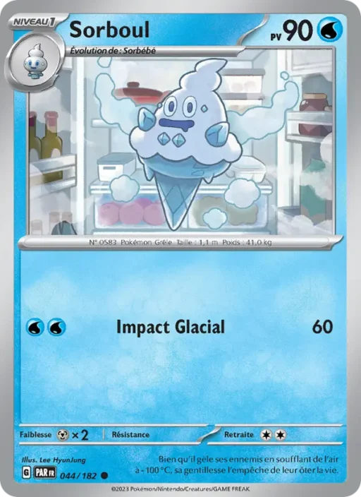 Carte Pokémon Sorboul 044/182 Commune Faille Paradoxe