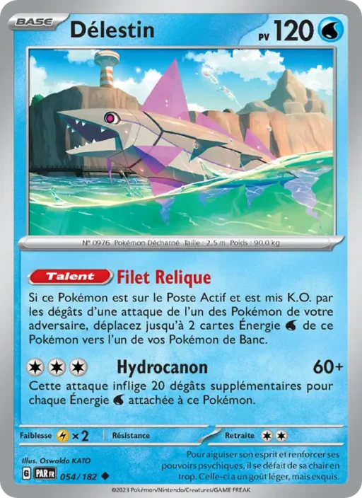 Carte Pokémon Délestin 054/182 Peu Commune Faille Paradoxe