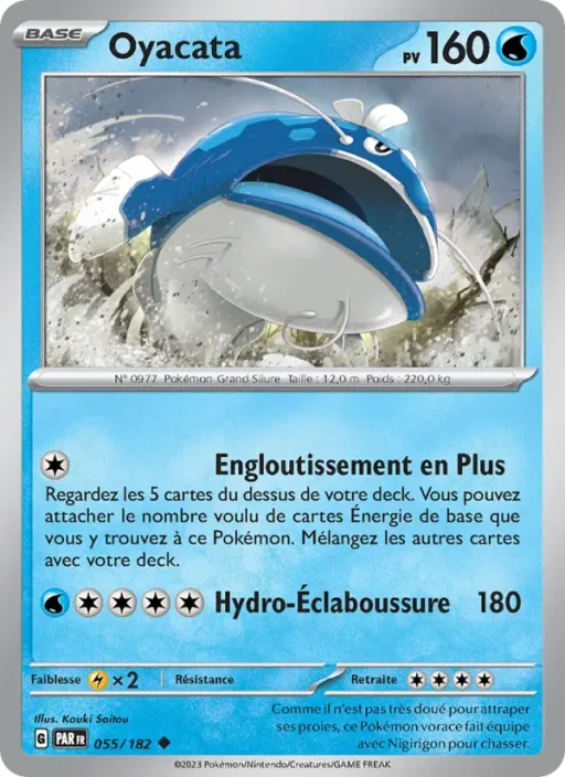 Carte Pokémon Oyacata 055/182 Peu Commune Faille Paradoxe