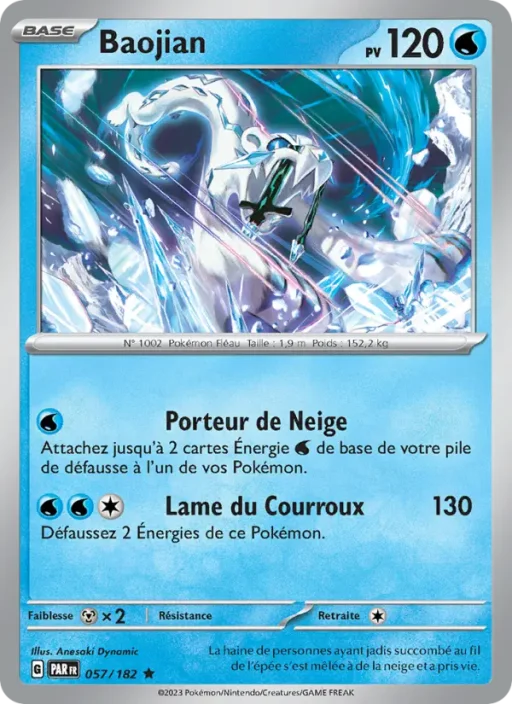 Carte Pokémon Baojian 057/182 Rare Faille Paradoxe