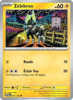 Carte Pokemon Zébibron #062