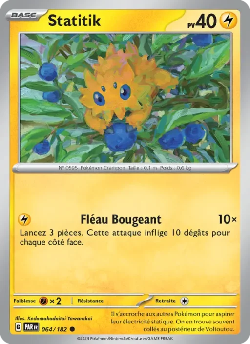 Carte Pokémon Statitik 064/182 Commune Faille Paradoxe
