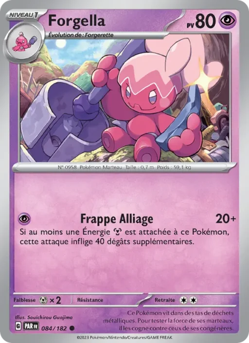 Carte Pokémon Forgella 084/182 Commune Faille Paradoxe