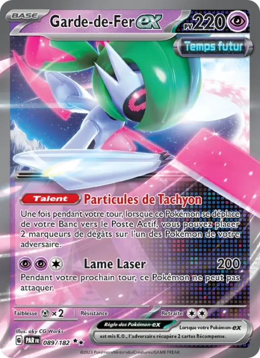Carte Pokémon Garde-de-Fer-ex 089/182 Double rare Faille Paradoxe