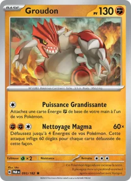 Carte Pokemon Groudon #093