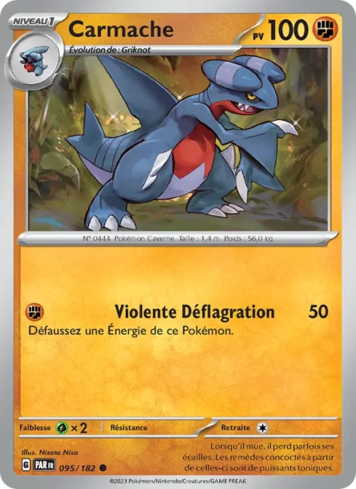 Carte Pokémon Carmache 095/182 Commune Faille Paradoxe