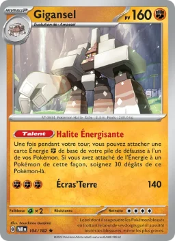 Carte Pokemon Gigansel #104