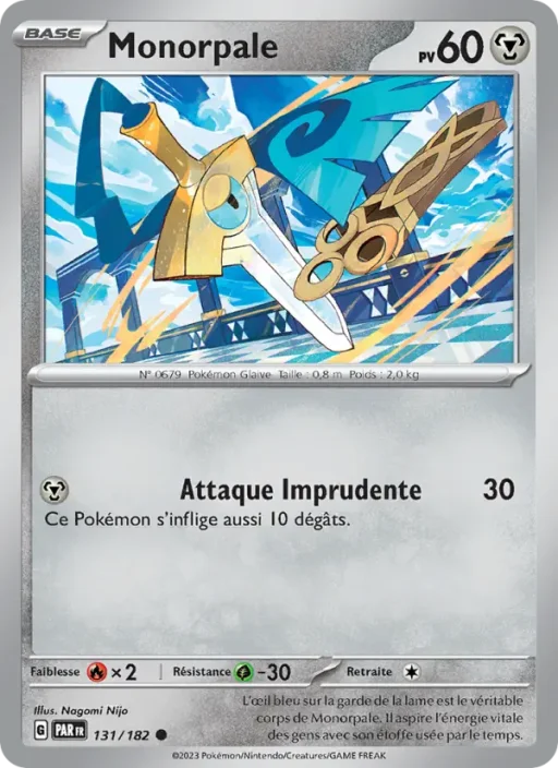 Carte Pokémon Monorpale 131/182 Commune Faille Paradoxe
