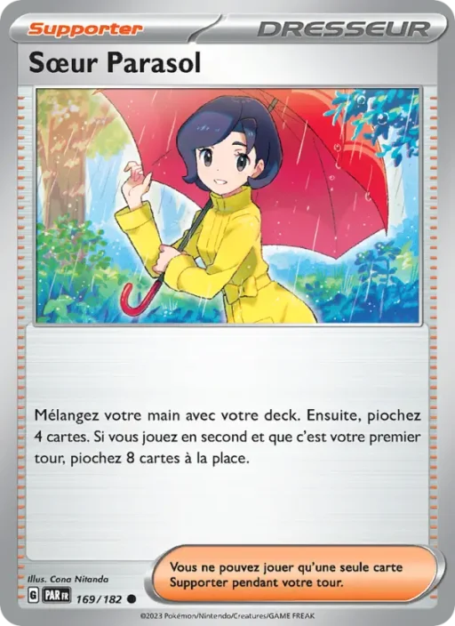 Carte Pokémon Sœur Parasol 169/182 Commune Faille Paradoxe