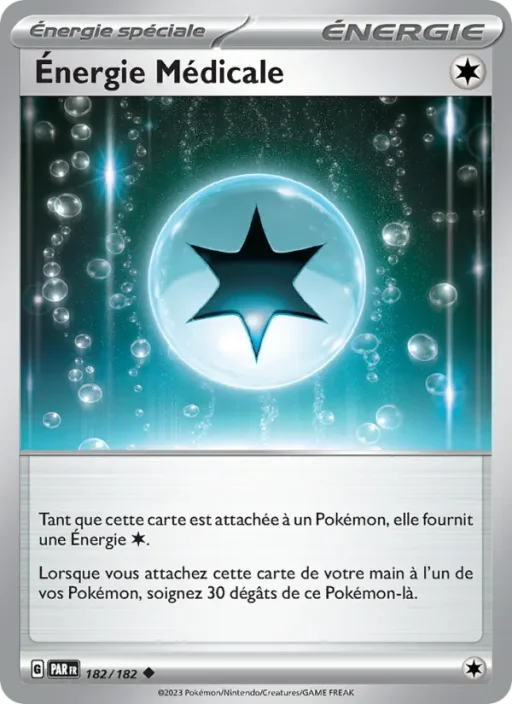 Carte Pokémon Énergie Médicale 182/182 Peu Commune Faille Paradoxe
