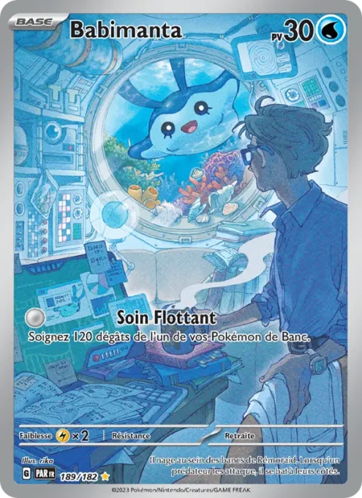 Carte Pokémon Babimanta 189/182 Illustration rare Faille Paradoxe